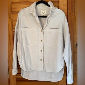 Billabong cream button up size m